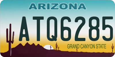 AZ license plate ATQ6285