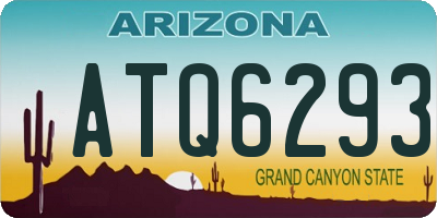 AZ license plate ATQ6293
