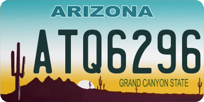 AZ license plate ATQ6296