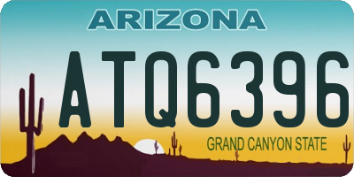 AZ license plate ATQ6396