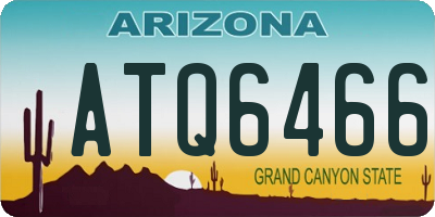 AZ license plate ATQ6466