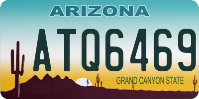 AZ license plate ATQ6469