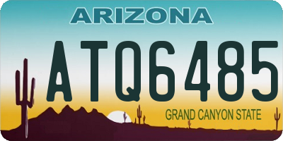 AZ license plate ATQ6485