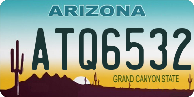 AZ license plate ATQ6532