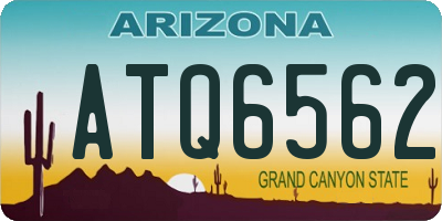 AZ license plate ATQ6562
