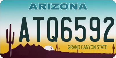 AZ license plate ATQ6592