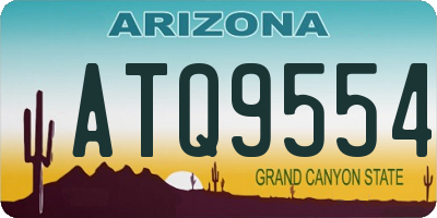 AZ license plate ATQ9554