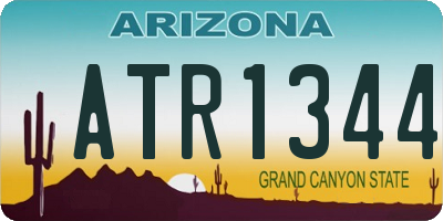 AZ license plate ATR1344