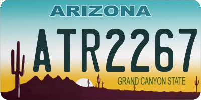 AZ license plate ATR2267