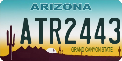 AZ license plate ATR2443