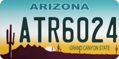 AZ license plate ATR6024