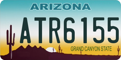 AZ license plate ATR6155