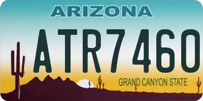 AZ license plate ATR7460