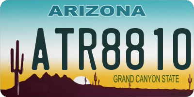 AZ license plate ATR8810