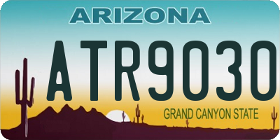 AZ license plate ATR9030