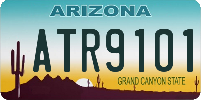 AZ license plate ATR9101