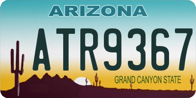AZ license plate ATR9367