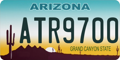 AZ license plate ATR9700