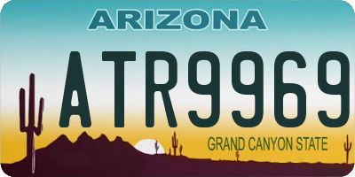 AZ license plate ATR9969