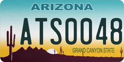 AZ license plate ATS0048