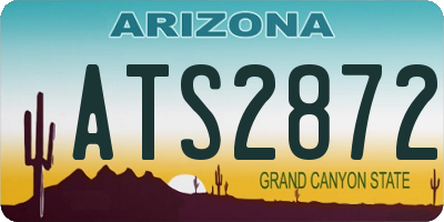 AZ license plate ATS2872