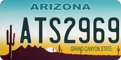 AZ license plate ATS2969