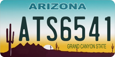 AZ license plate ATS6541