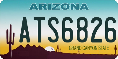 AZ license plate ATS6826