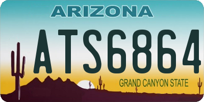 AZ license plate ATS6864
