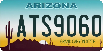 AZ license plate ATS9060
