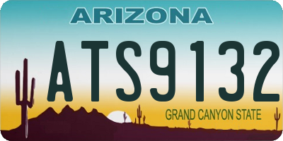 AZ license plate ATS9132
