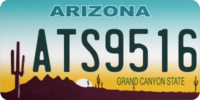 AZ license plate ATS9516