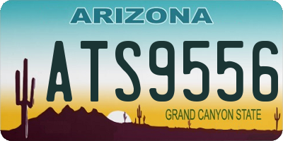 AZ license plate ATS9556