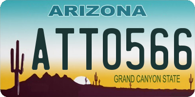 AZ license plate ATT0566