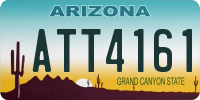 AZ license plate ATT4161