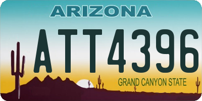 AZ license plate ATT4396