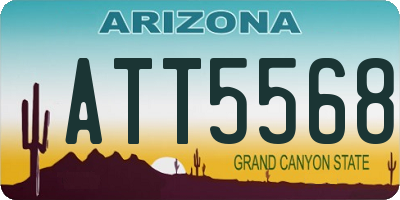 AZ license plate ATT5568