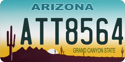 AZ license plate ATT8564