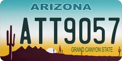 AZ license plate ATT9057