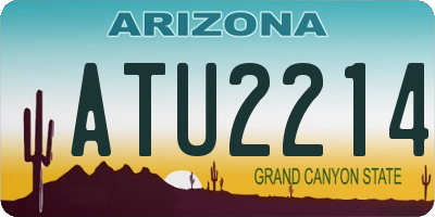 AZ license plate ATU2214