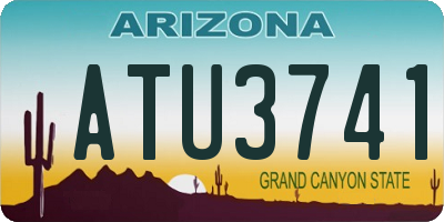AZ license plate ATU3741