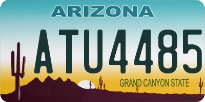 AZ license plate ATU4485