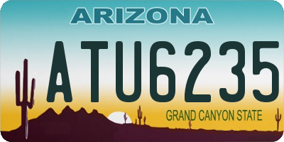 AZ license plate ATU6235