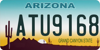 AZ license plate ATU9168