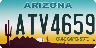 AZ license plate ATV4659