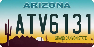 AZ license plate ATV6131