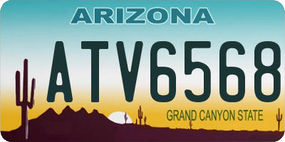 AZ license plate ATV6568