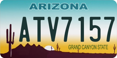 AZ license plate ATV7157
