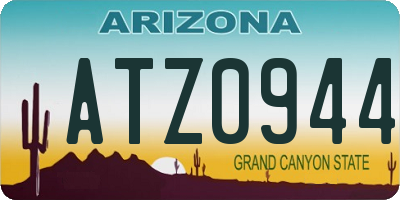 AZ license plate ATZ0944