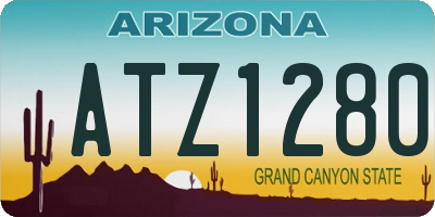 AZ license plate ATZ1280